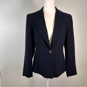Sport Collection Women's Size 10 Navy Blue Blazer Single Button Business
